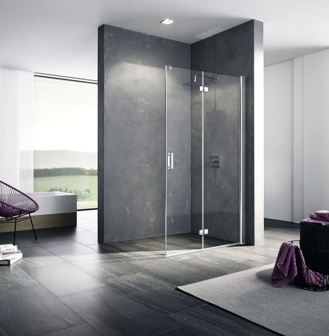 Kermi Duschdesign Walk-In-Duschkabine Pendel-Falt rechts „DIGA“ Glas SR Opaco, Profile Silber Hochglanz, BV: 880 - 900 mm WE: 890 - 910 mm H: 2000 mm Kermi Duschdesign Walk-In-Duschkabine Pendel-Falt rechts „DIGA“ Glas SR Opaco, Profile Silber Hochglanz, BV: 880 - 900 mm WE: 890 - 910 mm H: 2000 mm