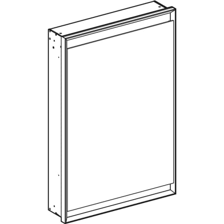 Geberit Spiegelschrank „One“ 60 × 15 cm in Aluminium eloxiert