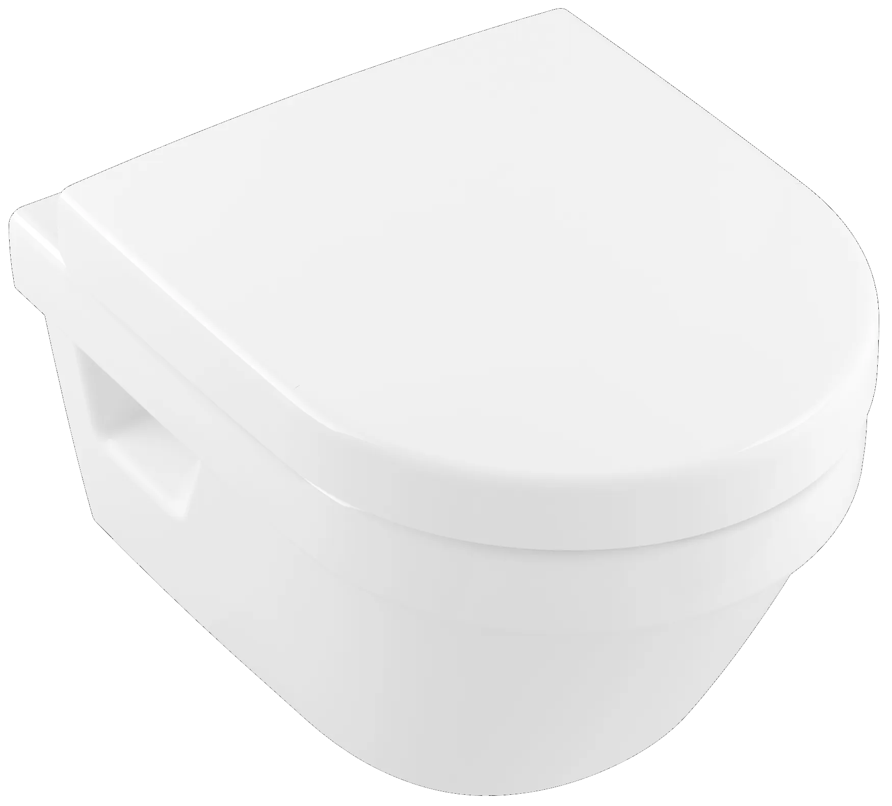 Wand-Tiefspül-WC DirectFlush „Architectura“ 35 × 34 × 48 cm, ohne Spülrand, Abgang waagerecht