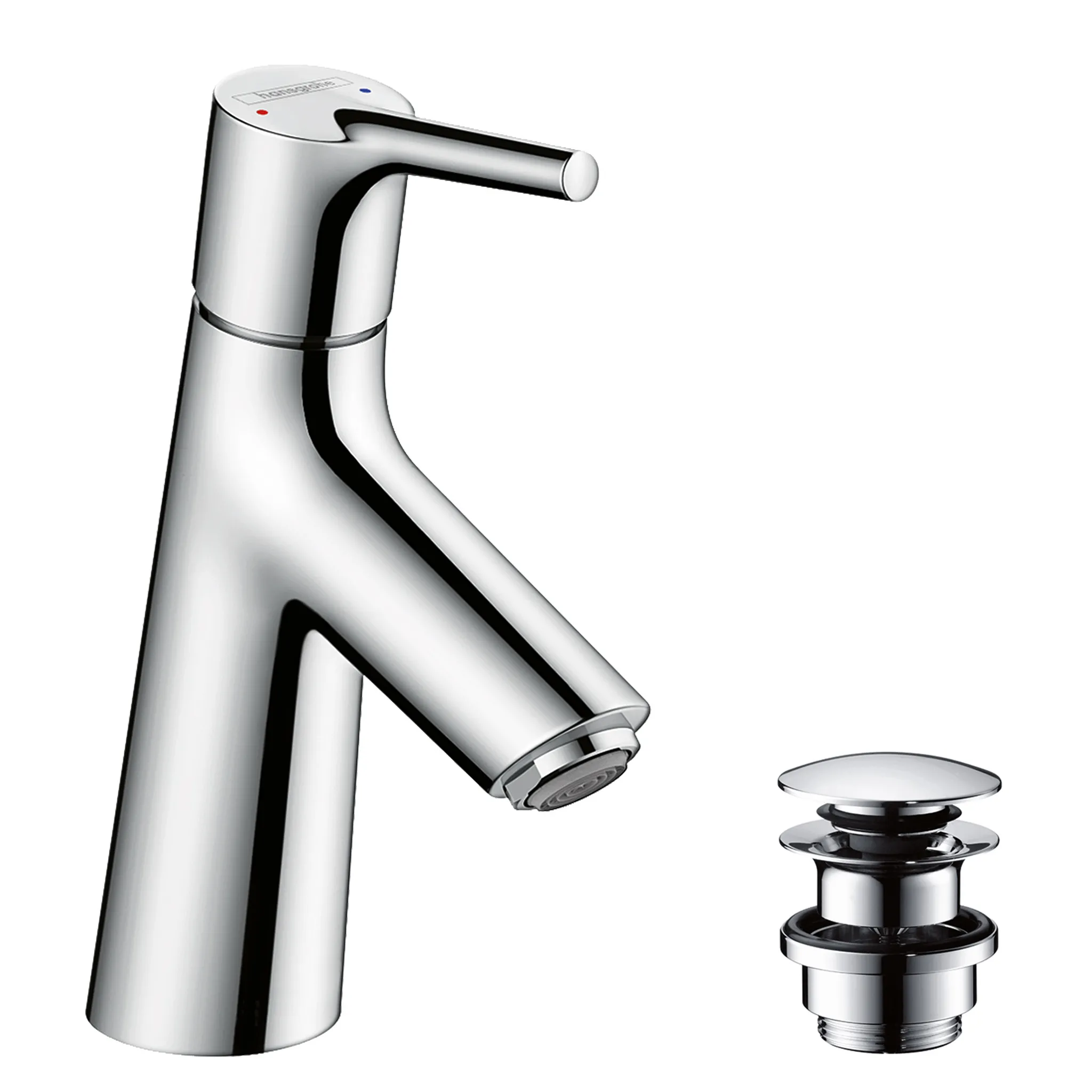 Waschtischmischer 80 Talis S mit Push-Open Ablaufgarnitur chrom