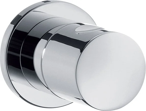 Hansgrohe Absperrventil Unterputz Fertigset, Chrom, zylindrischer Griff