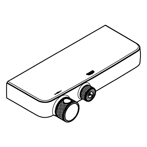 Grohe Thermostat-Brausebatterie Grohtherm SmartControl 102169 Wandmontage phantom black Grohe Thermostat-Brausebatterie Grohtherm SmartControl 102169 Wandmontage phantom black