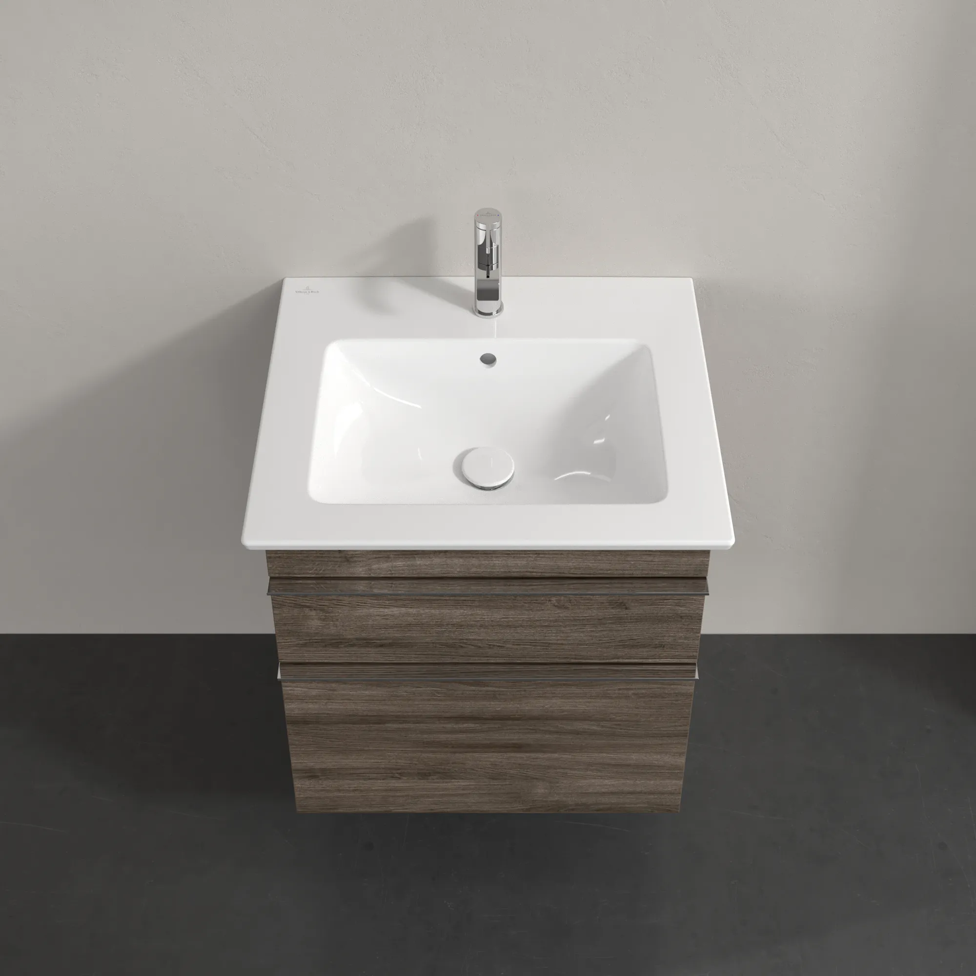 Villeroy & Boch Waschtischunterschrank „Venticello“ für Schrankwaschtisch 553 × 590 × 502 mm Stone Oak, für Becken mittig