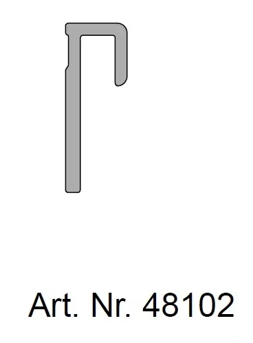 Hoesch Abschlußprofil 250 cm für Renovierungssystem, Silber glänzend Hoesch Abschlußprofil 250 cm für Renovierungssystem, Silber glänzend