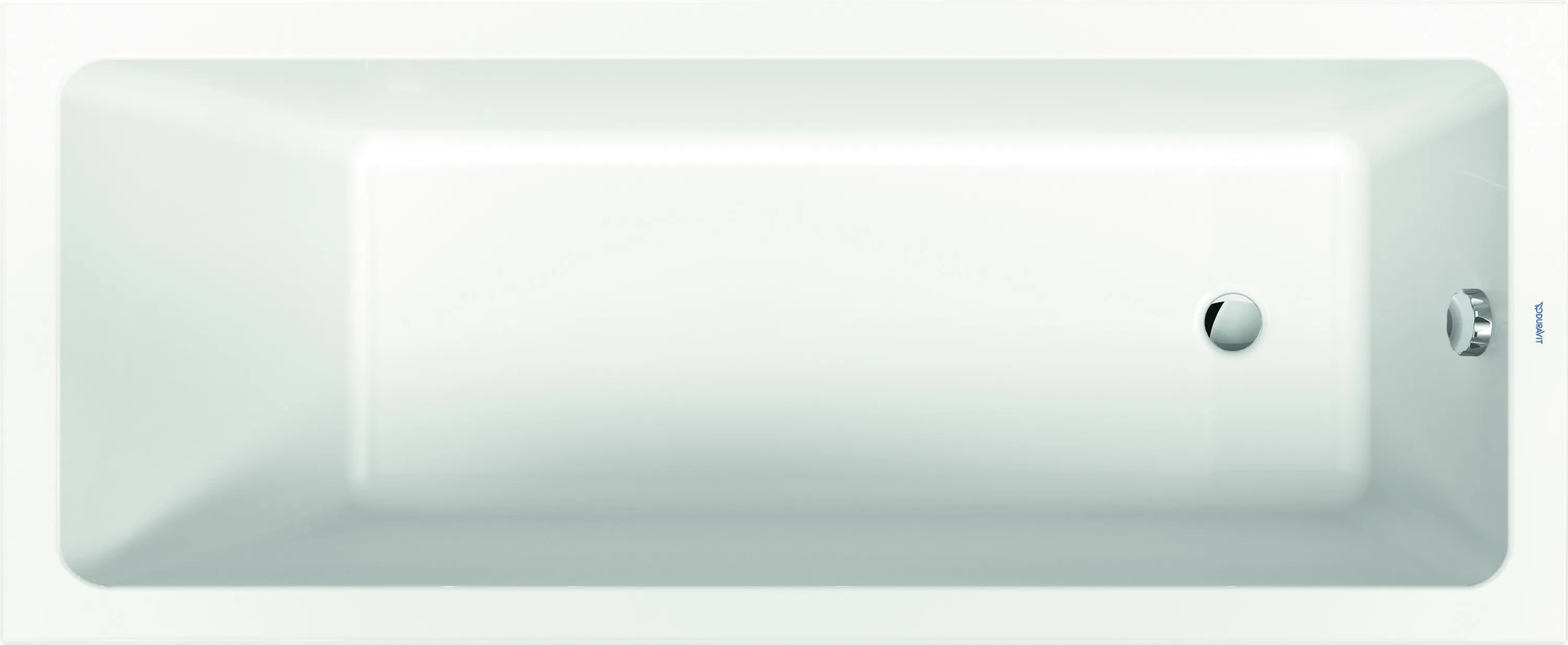 Duravit Badewanne „No.1“ rechteck 1700 × 700 mm, Fußablauf in Weiß Duravit Badewanne „No.1“ rechteck 1700 × 700 mm, Fußablauf in Weiß