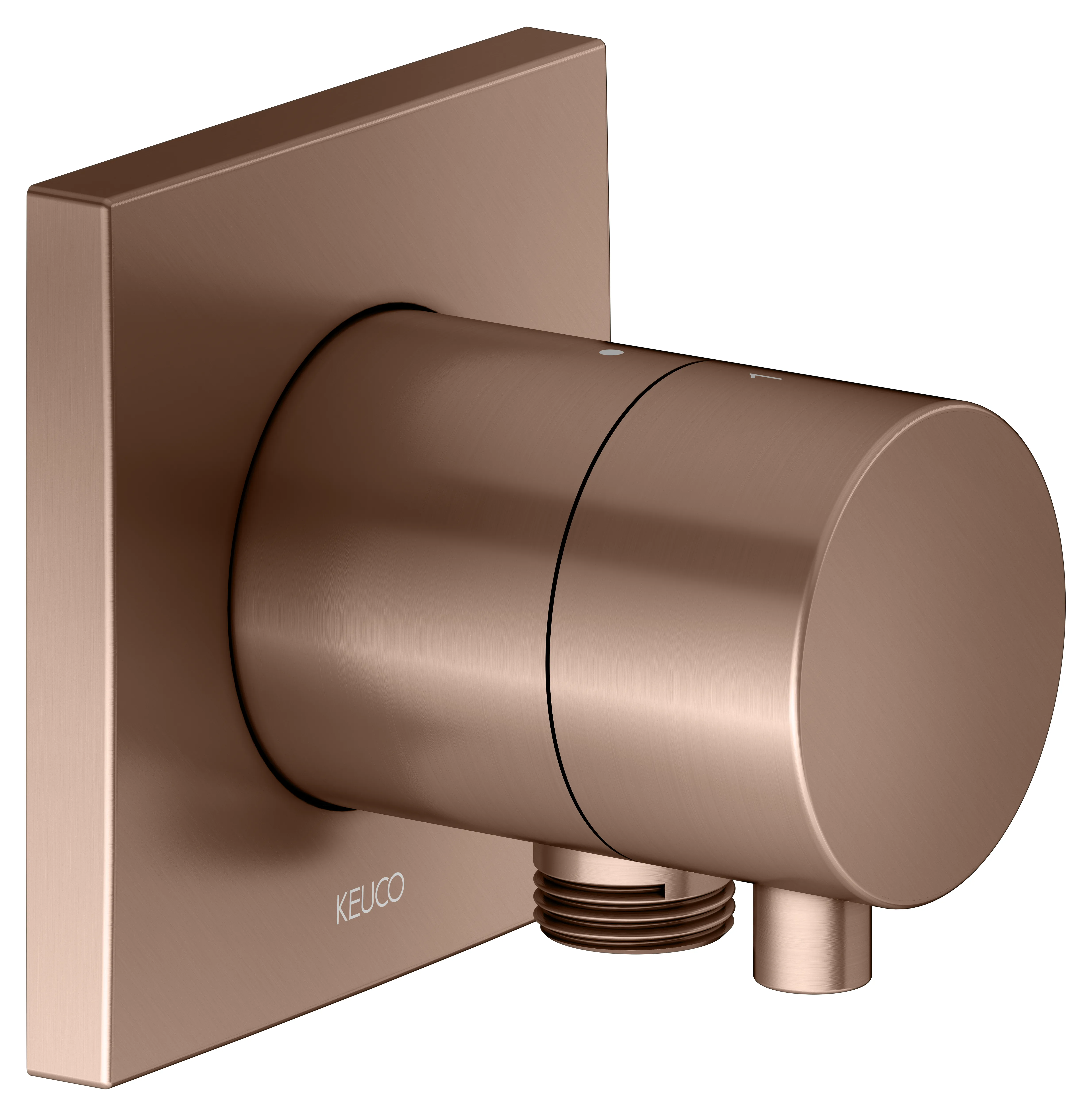 IXMO 2-Wege Umstellventil UP DN15 IXMO Comfort, eckig Rotgold geb.