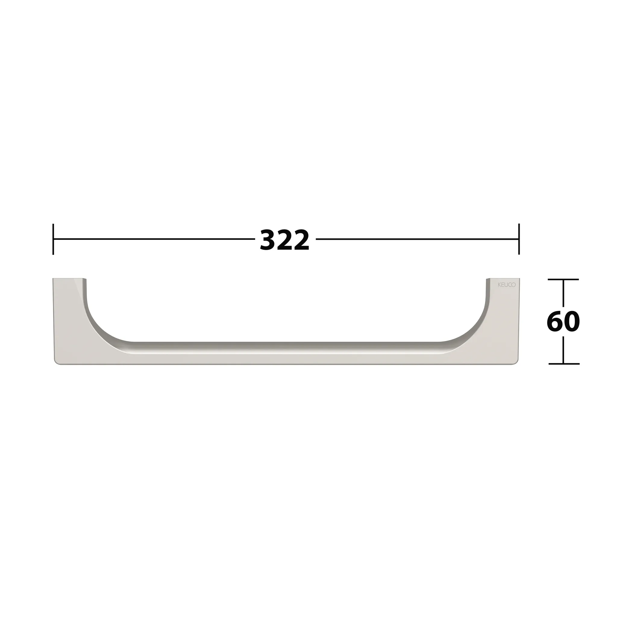 Edition 11 11107050000 Haltegriff 300 mm Nickel gebürstet
