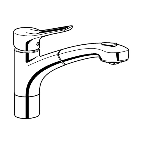 MX SpültischEHM DN 8 herausz. Brause chrom MX SpültischEHM DN 8 herausz. Brause chrom