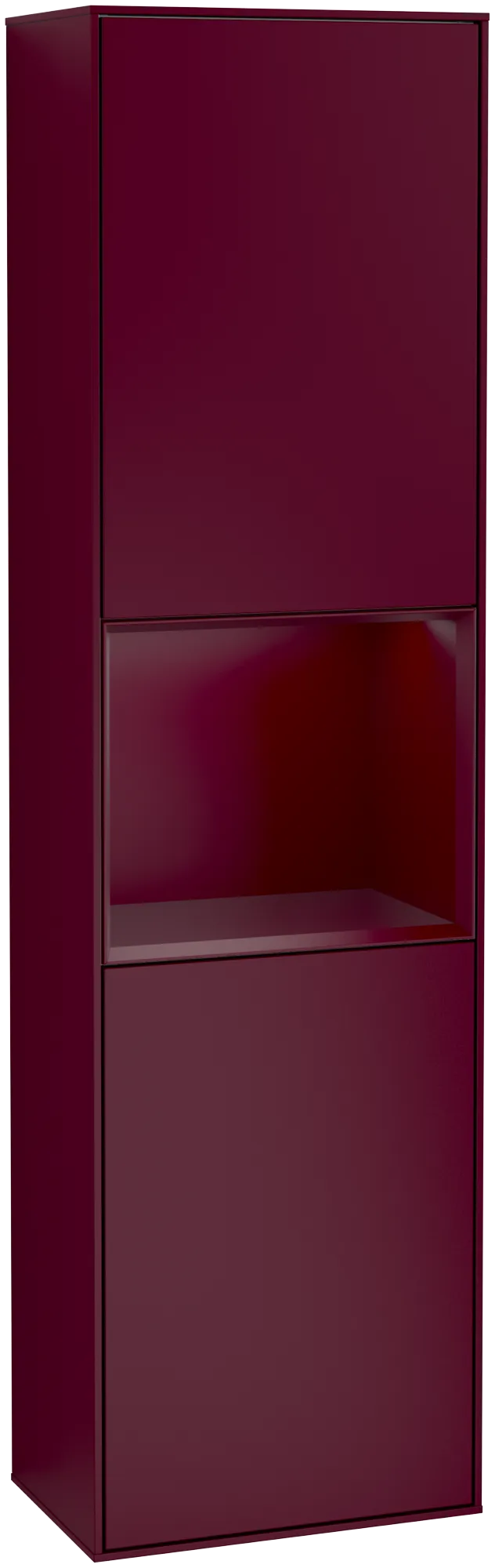 Villeroy & Boch Hochschrank Finion F460HB 418x1516x270 mm, Peony Matt Lacquer, 2 Türen, Beleuchtung, Push-to-open, SoftClosing Villeroy & Boch Hochschrank Finion F460HB 418x1516x270 mm, Peony Matt Lacquer, 2 Türen, Beleuchtung, Push-to-open, SoftClosing