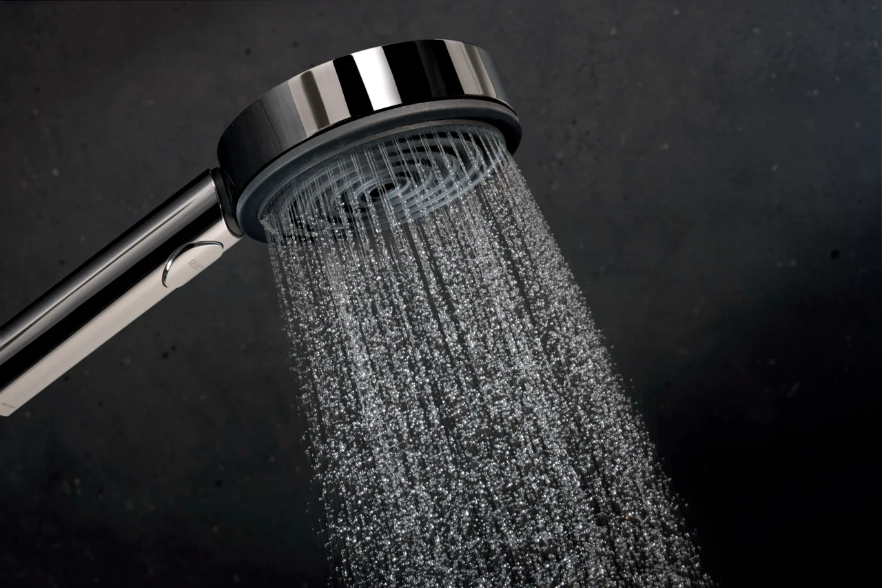 Hansgrohe Pulsify Select S Brausesystem 105 mm, Chrom, 65 cm Brausestange, EcoSmart mit Ecostat Element