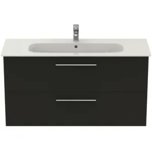 Möbelpaket i.life A mit Waschtisch 120cm und Unterschrank mit chrom Griff Weiß matt Möbelpaket i.life A mit Waschtisch 120cm und Unterschrank mit chrom Griff Weiß matt