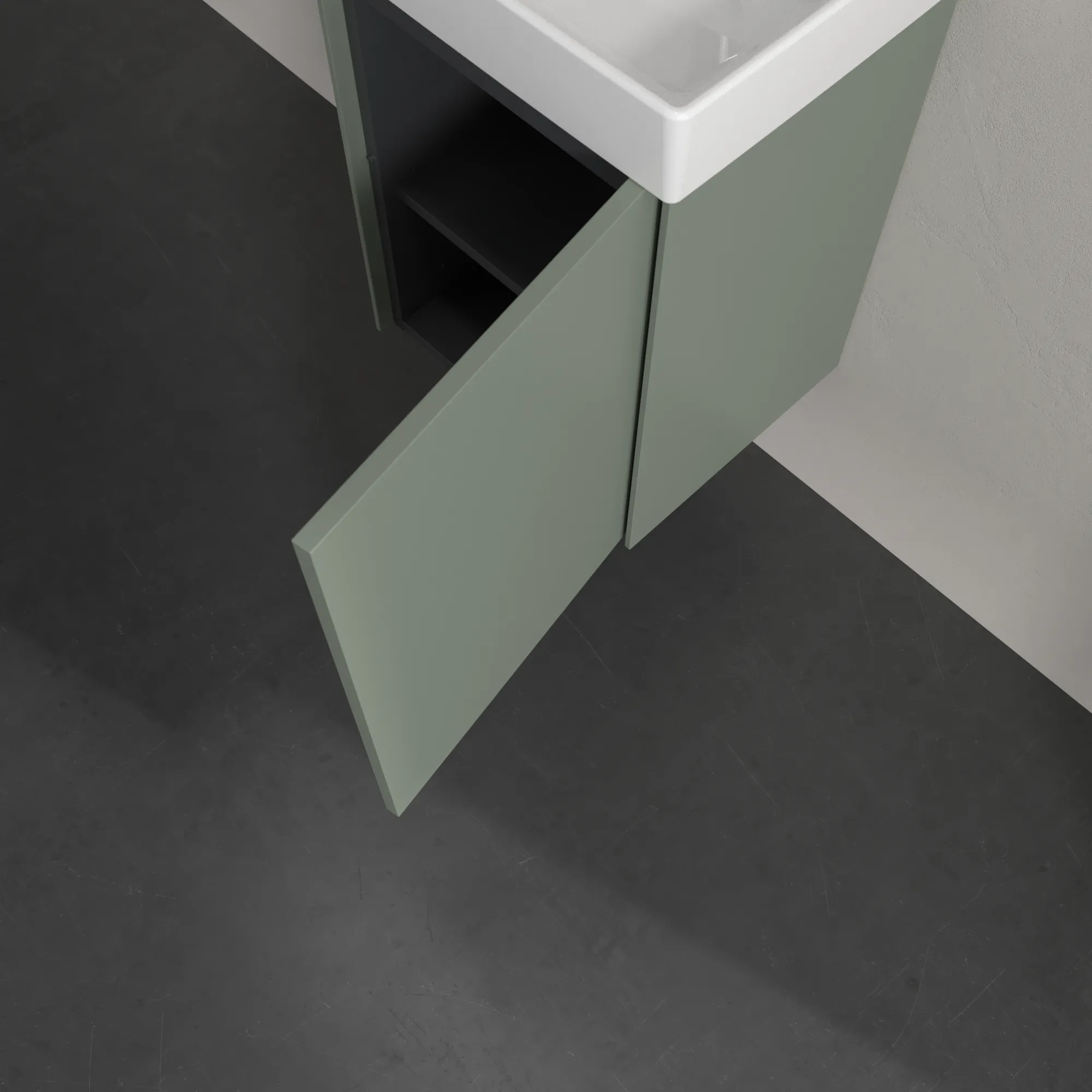 Villeroy & Boch Collaro Waschbeckenunterschrank C00501, 410 x 546 x 344 mm, Soft Green Villeroy & Boch Collaro Waschbeckenunterschrank C00501, 410 x 546 x 344 mm, Soft Green