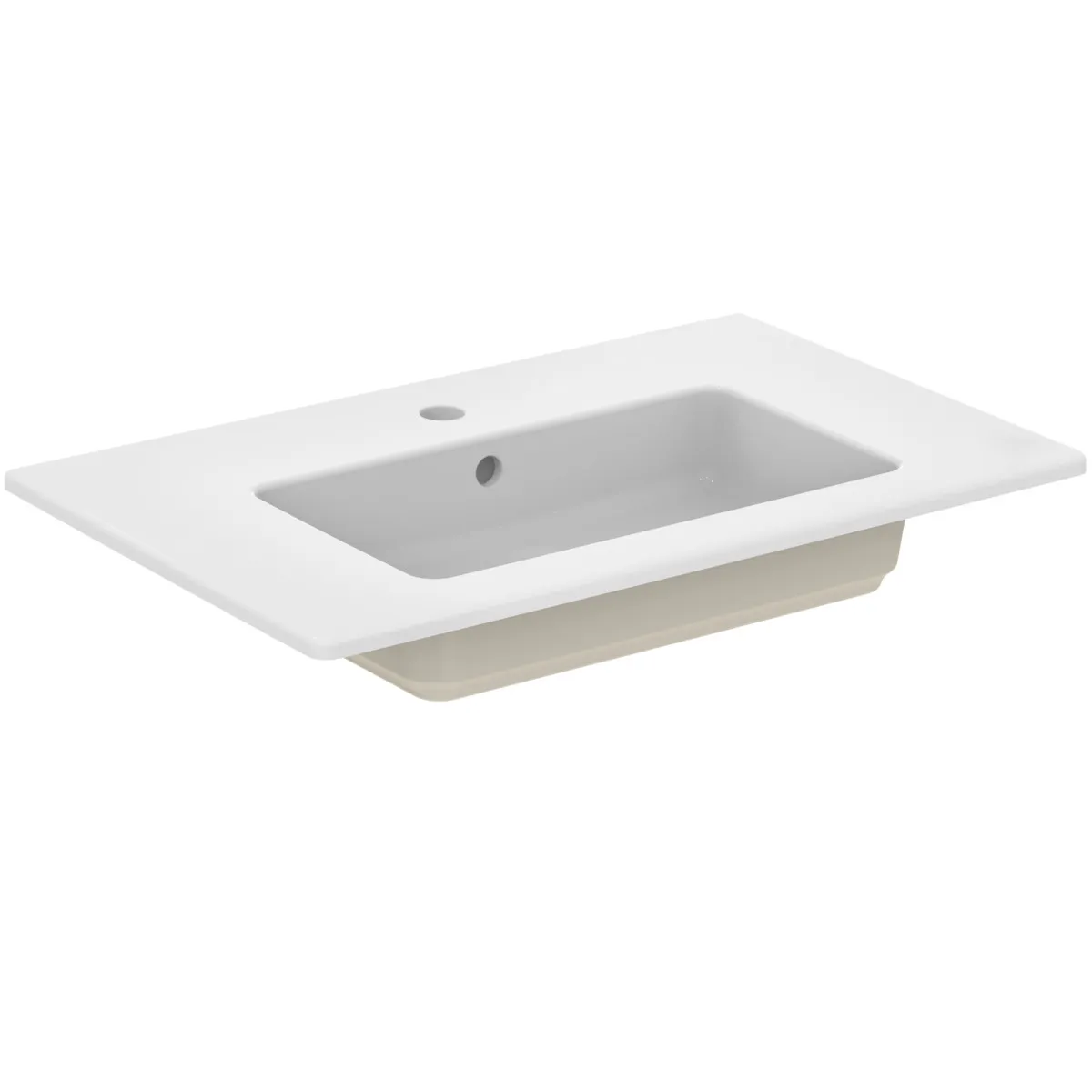 Waschbecken „Eurovit“ 71 × 45 × 14 cm, Hahnlochposition mittig Waschbecken „Eurovit“ 71 × 45 × 14 cm, Hahnlochposition mittig