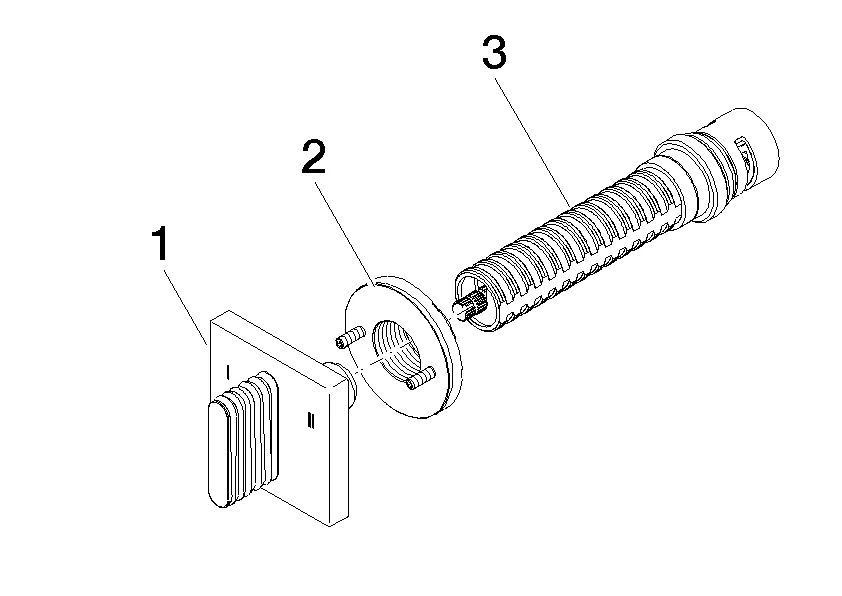 Dornbracht CL.1 UP-Dreiwege-Umstellung - Chrom Dornbracht CL.1 UP-Dreiwege-Umstellung - Chrom