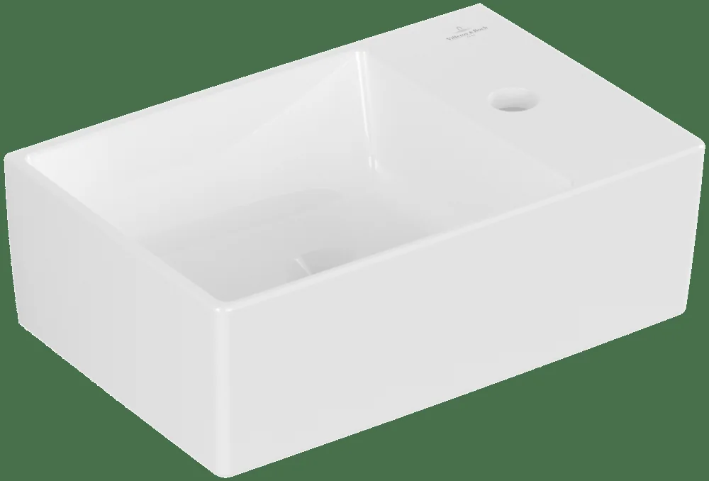 Villeroy & Boch Handwaschbecken Memento 2.0 43234G, 400 x 260 mm, Rechteck, TitanCeram, Weiß Alpin Villeroy & Boch Handwaschbecken Memento 2.0 43234G, 400 x 260 mm, Rechteck, TitanCeram, Weiß Alpin