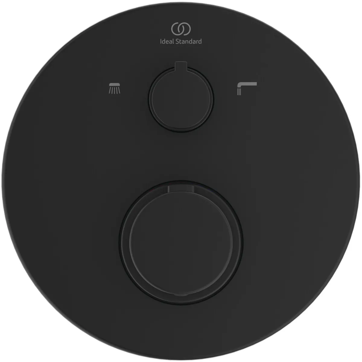 Badethermostat Unterputz Ceratherm T100, Bausatz 2, DIN EN 1717, Rosette Durchmesser: 163mm, Brushed Gold Badethermostat Unterputz Ceratherm T100, Bausatz 2, DIN EN 1717, Rosette Durchmesser: 163mm, Brushed Gold