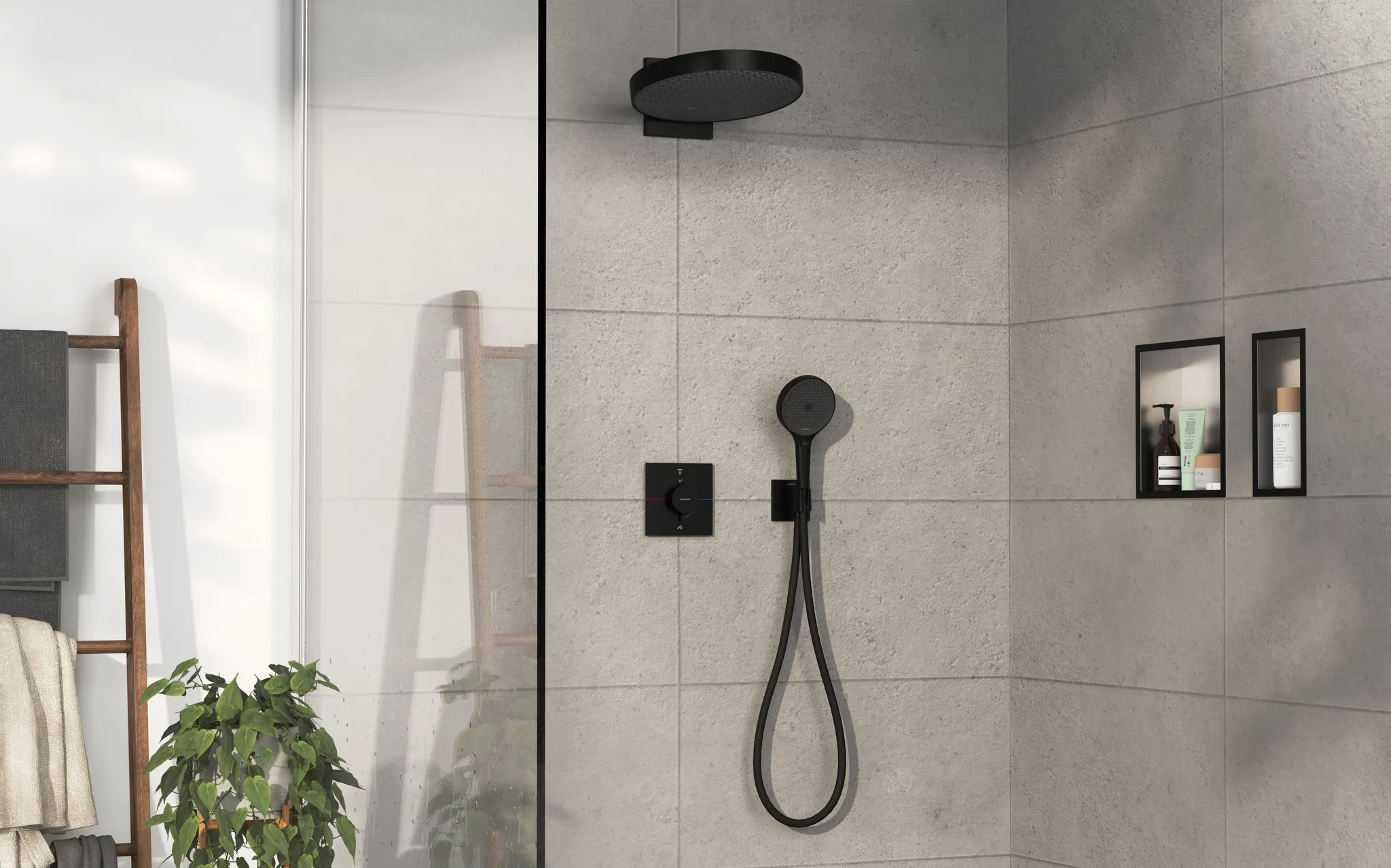 ShowerSelect Comfort E Thermostat Unterputz für 2 Verbraucher Chrom ShowerSelect Comfort E Thermostat Unterputz für 2 Verbraucher Chrom