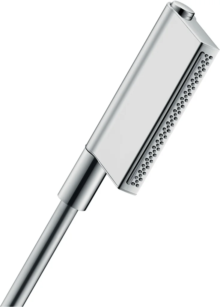 Hansgrohe AXOR One Handbrause 2jet Chrom, 124 x 24 mm, Rain & RainFlow Strahlarten, Select-Taste, QuickClean, max. Durchfluss 11,5 l/min bei 3 bar, für Durchlauferhitzer geeignet Hansgrohe AXOR One Handbrause 2jet Chrom, 124 x 24 mm, Rain & RainFlow Strahlarten, Select-Taste, QuickClean, max. Durchfluss 11,5 l/min bei 3 bar, für Durchlauferhitzer geeignet
