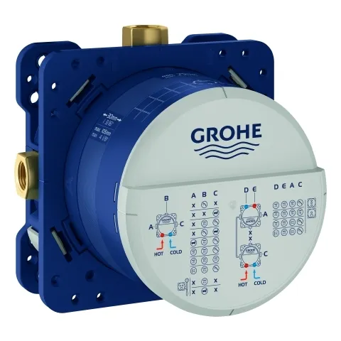 Universal Unterputz-Einbaukörper Rapido SmartBox 35604, DN 15, für Nass- und Trockenausbau, 3 Abgänge 1/2'', 2 Zuläufe unten, 1/2'', Einbautiefe 75-105 mm, Professional Edition Universal Unterputz-Einbaukörper Rapido SmartBox 35604, DN 15, für Nass- und Trockenausbau, 3 Abgänge 1/2'', 2 Zuläufe unten, 1/2'', Einbautiefe 75-105 mm, Professional Edition
