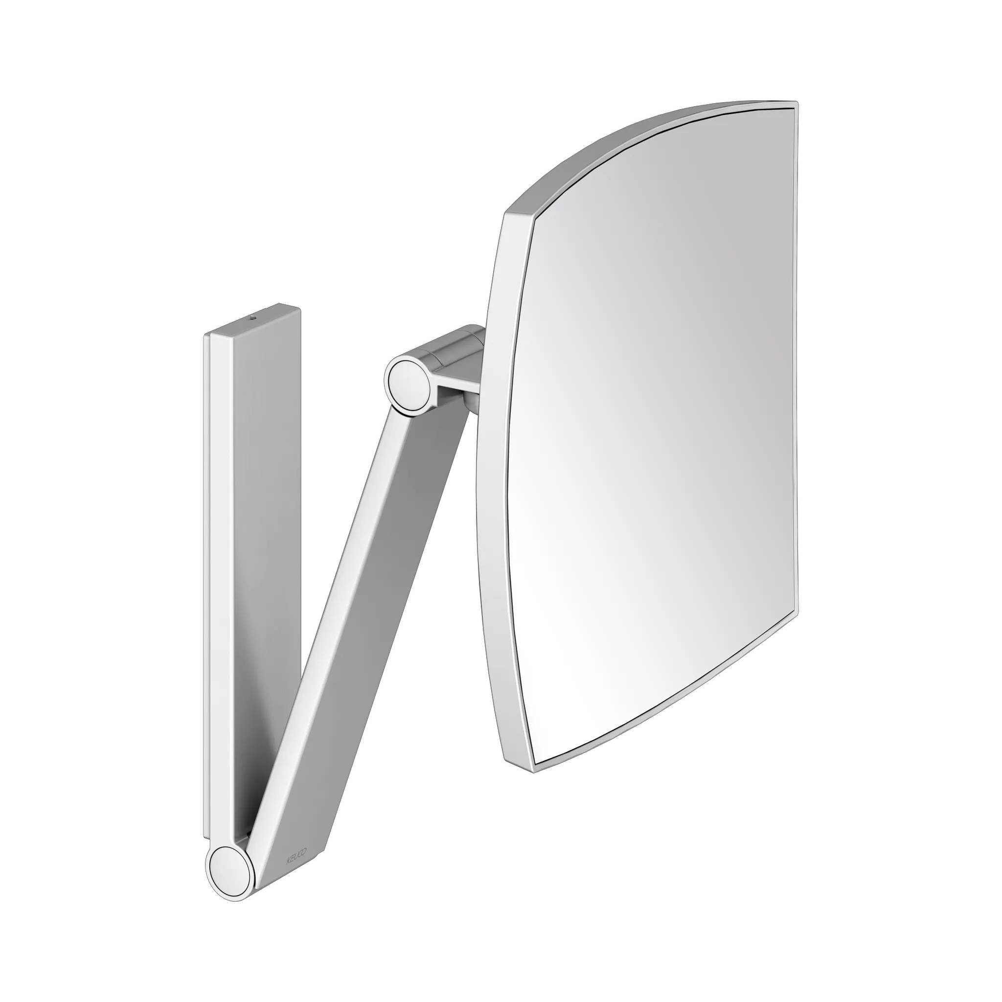 KEUCO Kosmetikspiegel iLook_move unbeleuchtet, Wandmodell, eckig, Edelstahl-finish