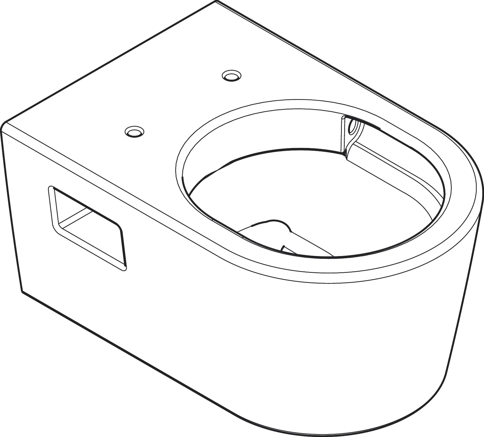 Hansgrohe EluPura Original S Wand WC 540 AquaChannel Flush, SmartClean, Weiß