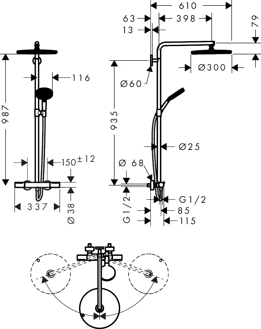 Hansgrohe Duschsystem „Raindance Alive S“ Hansgrohe Duschsystem „Raindance Alive S“