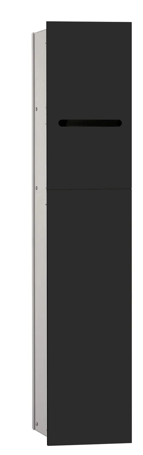 WC-Modul asis 2.0Unterputz, 811 mm, Türanschlag rechts, schwarz mattohne Einbaurahmen