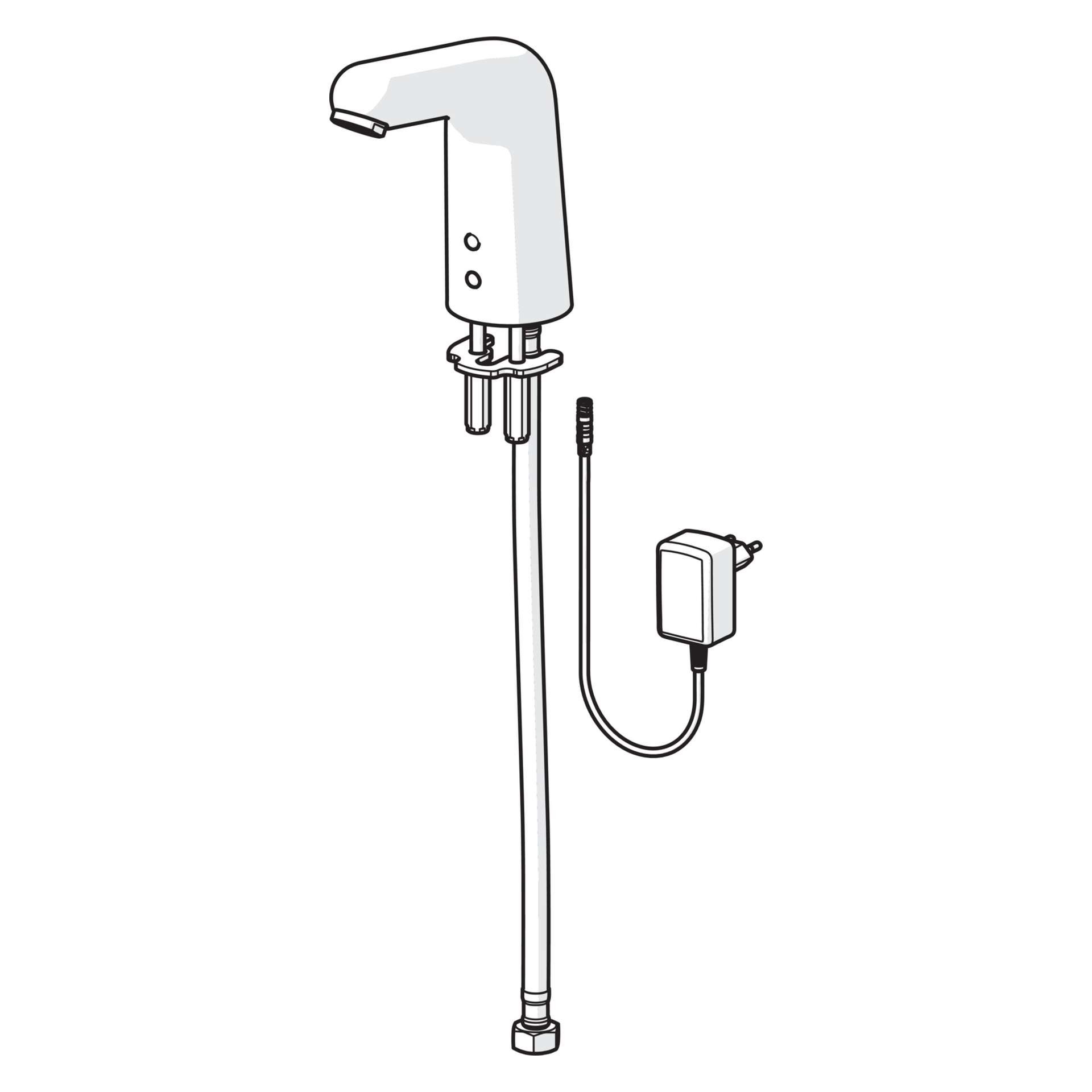 Hansa Waschtischarmatur, elektronisch „Medipro“ Ausladung 117 mm in Chrom Hansa Waschtischarmatur, elektronisch „Medipro“ Ausladung 117 mm in Chrom