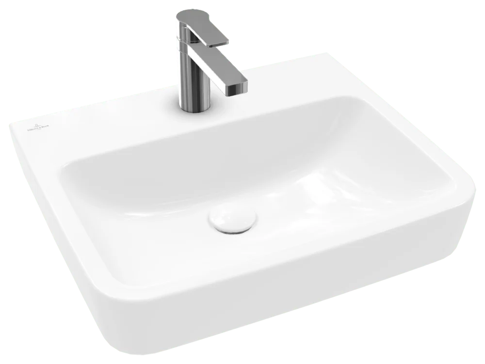 Villeroy & Boch O.novo Wandwaschbecken Eckig Weiß Alpin 550x460x175 mm