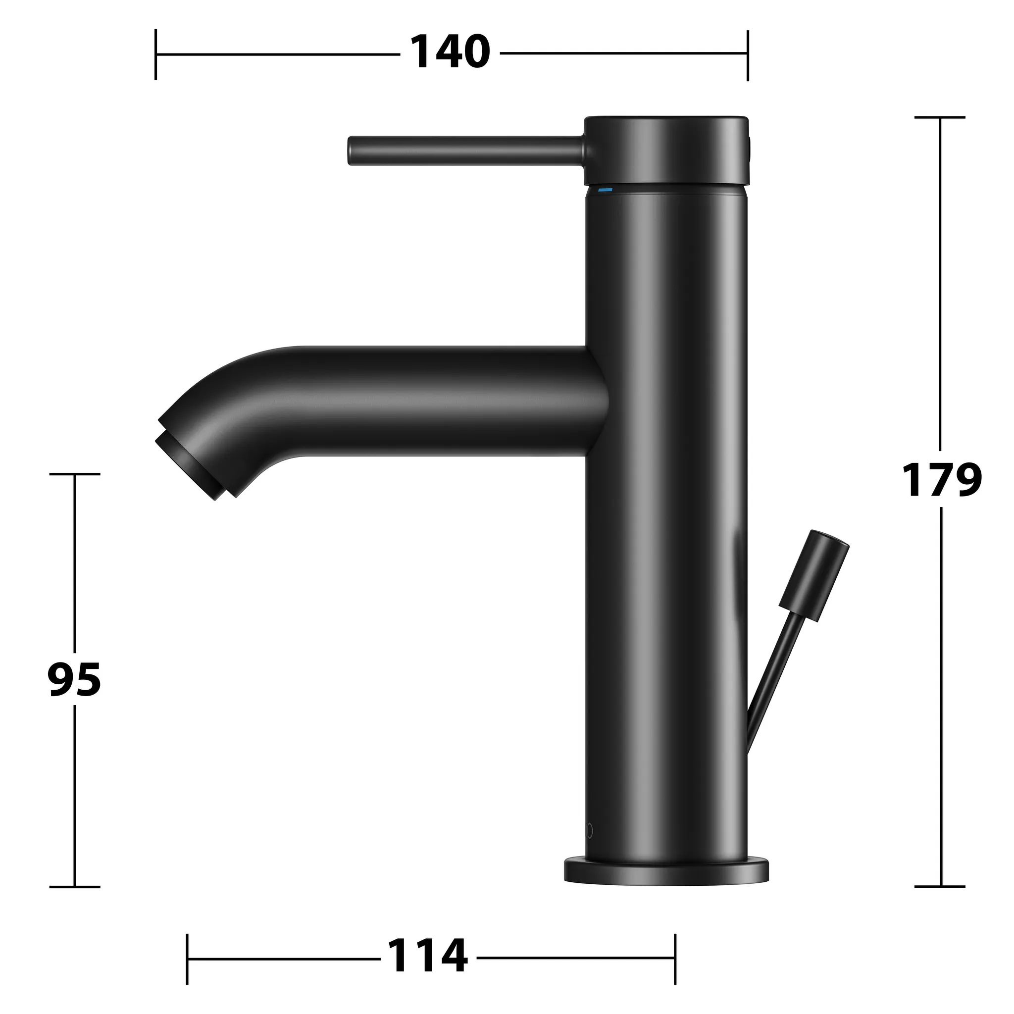 IXMO 59502372000 Einhebel-Waschtischmischer 100 mit Zugstangen-Ablaufgarnitur IXMO Soft, Rosette rund/eckig schwarz IXMO 59502372000 Einhebel-Waschtischmischer 100 mit Zugstangen-Ablaufgarnitur IXMO Soft, Rosette rund/eckig schwarz