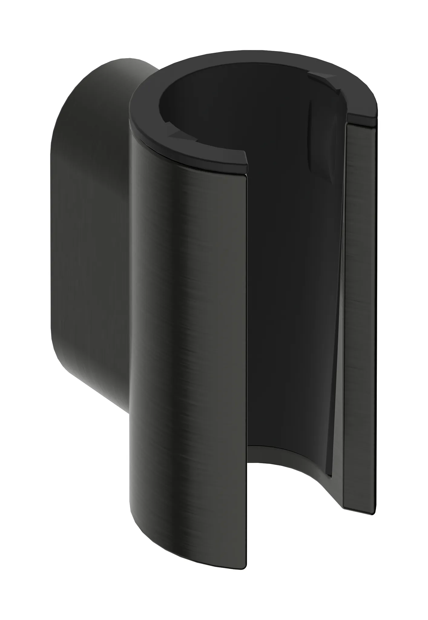 Halter für Handbrause „Porter Fine“, Befestigung verdeckt in Brushed Black Chrome
