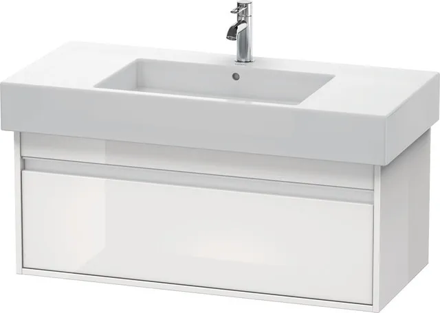 Duravit Waschtischunterschrank wandhängend „Ketho“ 100 × 41 × 45,5 cm Weiß Hochglanz Duravit Waschtischunterschrank wandhängend „Ketho“ 100 × 41 × 45,5 cm Weiß Hochglanz