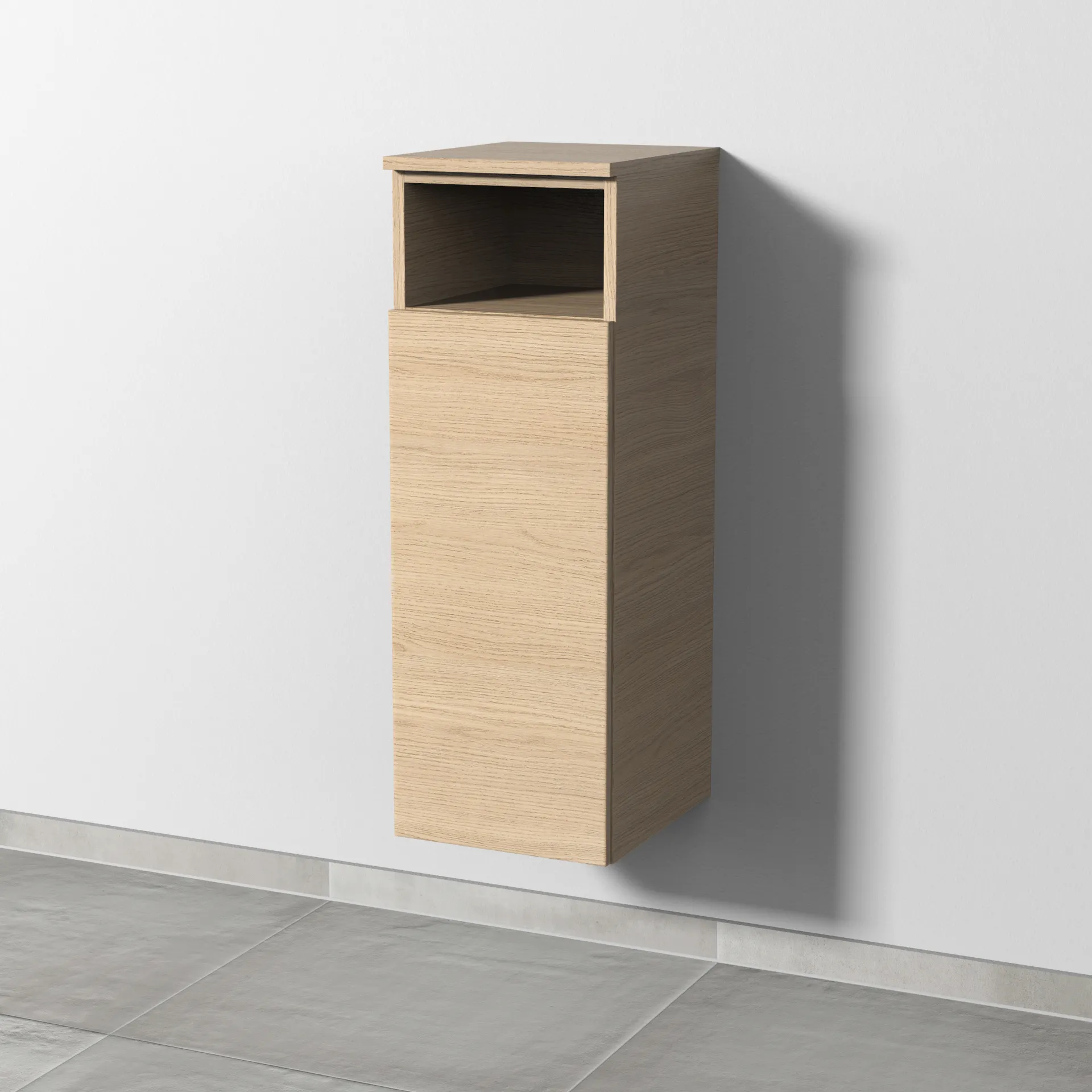 Sanipa Mittelschrank „3way“ 300 × 850 × 345 mm Anschlag links, in Eiche Nordic, Anschlag links