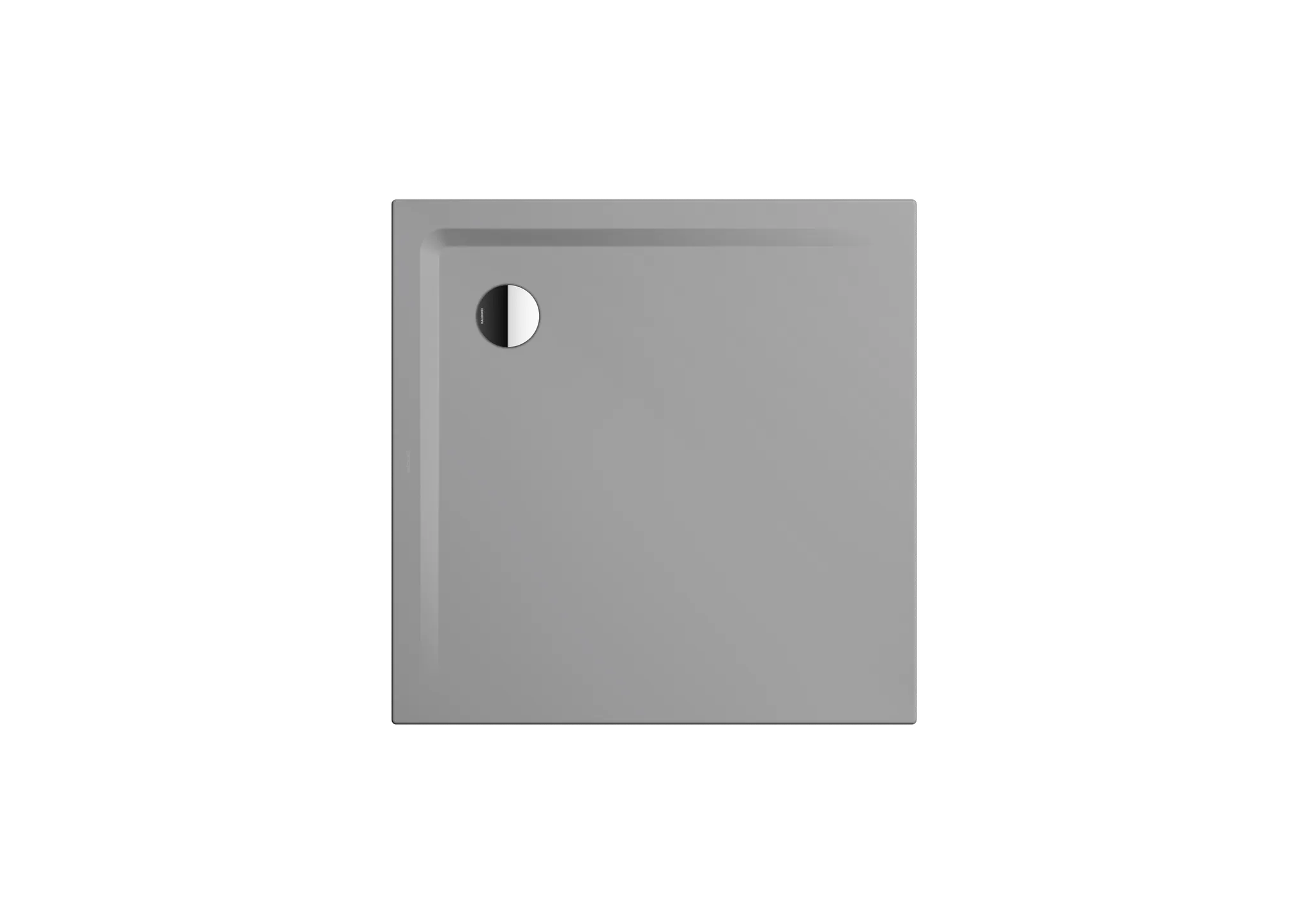 Kaldewei Duschwanne „Superplan“ 120 × 120 cm ohne Oberflächenbeschichtung, mit Perl-Effekt, in cool grey 30