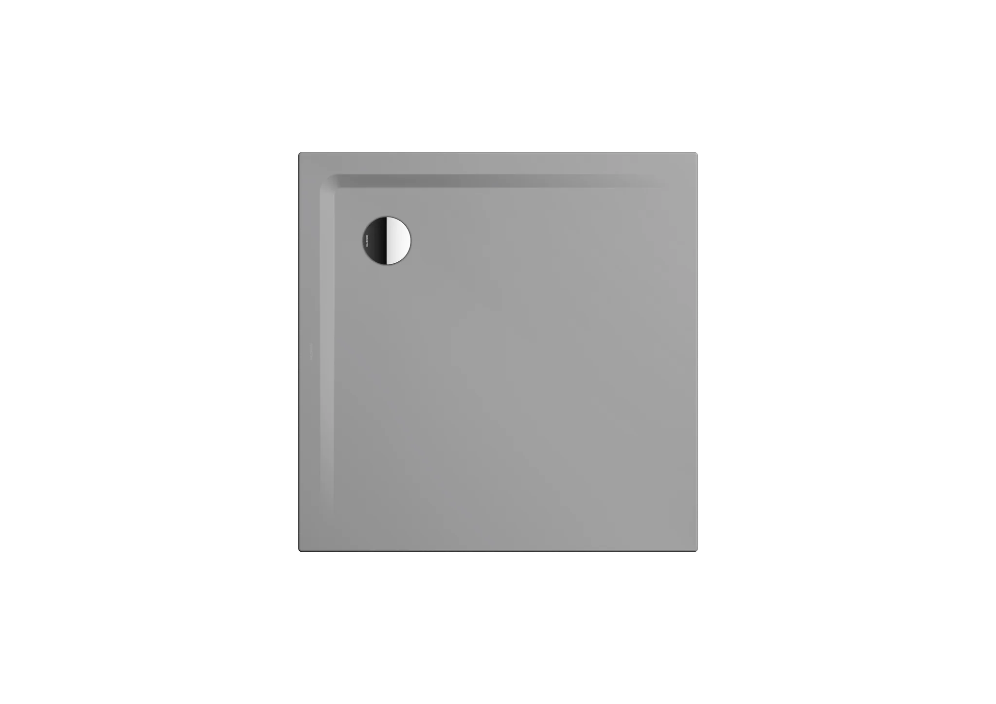 Kaldewei SUPERPLAN Duschfläche mit Wannenträger, 1200x1200 mm, cool grey 30, Perl-Effekt, 25 mm tief