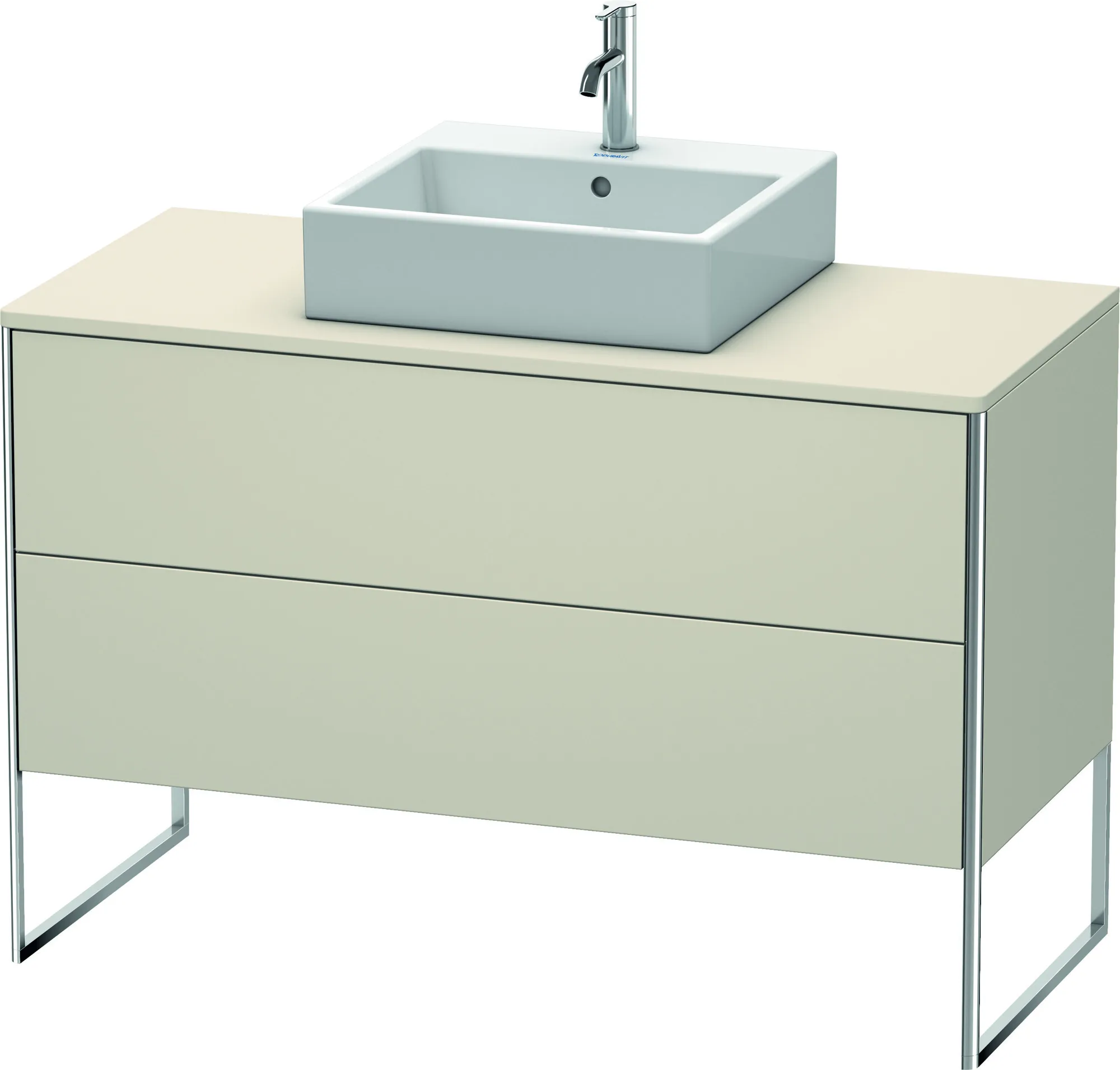 Duravit Waschtischunterschrank bodenstehend „XSquare“ 120 × 77,8 × 54,8 cm Taupe Matt Duravit Waschtischunterschrank bodenstehend „XSquare“ 120 × 77,8 × 54,8 cm Taupe Matt