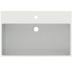 Waschbecken „Extra“ 70 × 45 × 15 cm, Hahnlochposition mittig in Weiß Waschbecken „Extra“ 70 × 45 × 15 cm, Hahnlochposition mittig in Weiß