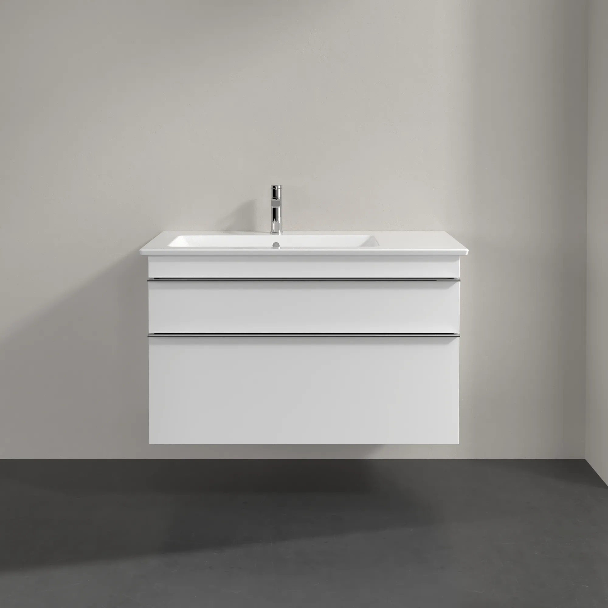 Villeroy & Boch Waschtischunterschrank „Venticello“ für Schrankwaschtisch 953 × 590 × 502 mm Weiß Matt, für Becken links