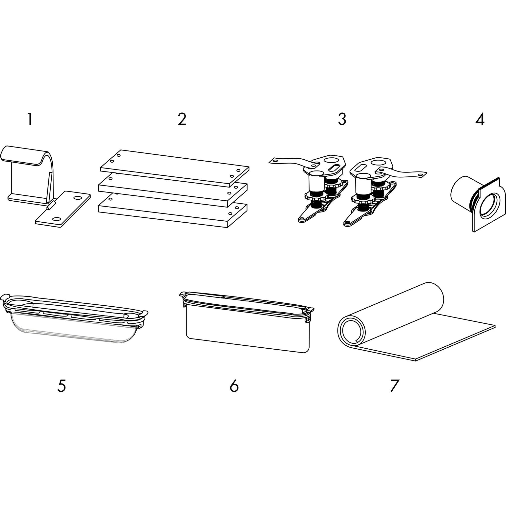 uBox universal Installationsset 600 mm für befliesbare Duschrinnen