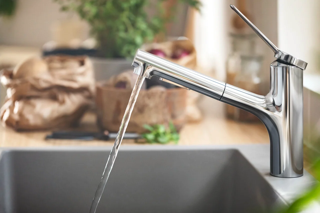 Hansgrohe Zesis M33 Einhebel-Küchenmischer 150 mit Ausziehbrause 2jet sBox lite Chrom