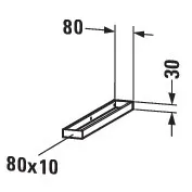 Duravit Handtuchhalter 8 × 3 × 47,8 cm in / / Duravit Handtuchhalter 8 × 3 × 47,8 cm in / /