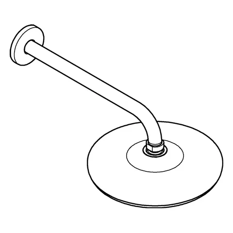 Grohe Tempesta 210 Kopfbrauseset 286 mm, 1 Strahlart chrom Grohe Tempesta 210 Kopfbrauseset 286 mm, 1 Strahlart chrom