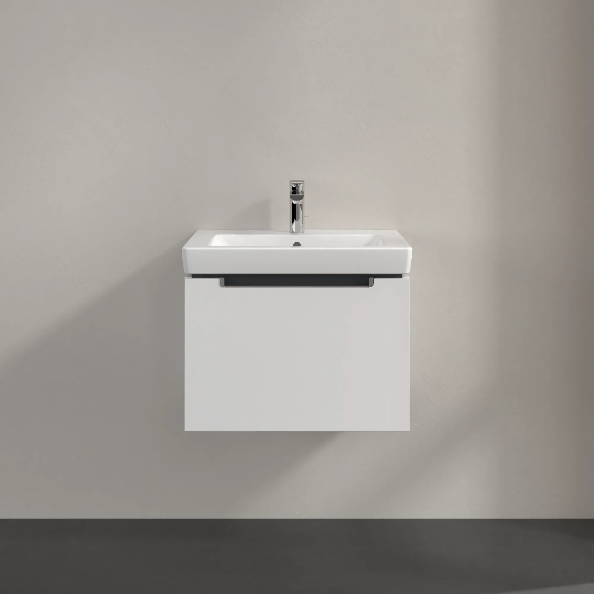 Villeroy & Boch Waschtischunterschrank „Subway 2.0“ 587 × 420 × 454 mm Weiß Matt, für Becken mittig, ohne Beleuchtung