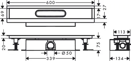 Komplettset uBox universal für Standardinstall.600mm für DR FS
