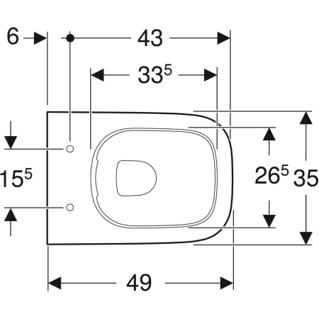 Wand-Tiefspül-WC mit verkürzter Ausladung „Smyle Square“ geschlossene Form 35 × 33 × 49 cm in weiß alpin, ohne Spülrand Wand-Tiefspül-WC mit verkürzter Ausladung „Smyle Square“ geschlossene Form 35 × 33 × 49 cm in weiß alpin, ohne Spülrand