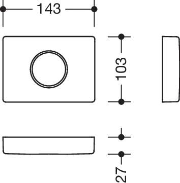HEWI Hygienebeutelspender „System 800K“ 14,3 cm HEWI Hygienebeutelspender „System 800K“ 14,3 cm