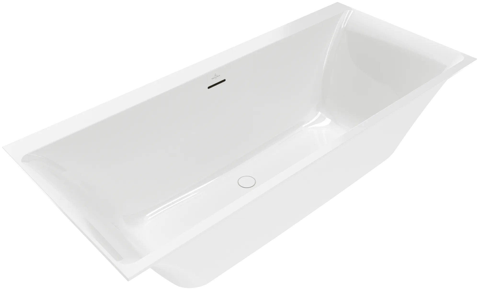 Villeroy & Boch Badewanne „Subway 3.0“ mit SilentFlow rechteck 180 × 80 cm in Weiß Alpin