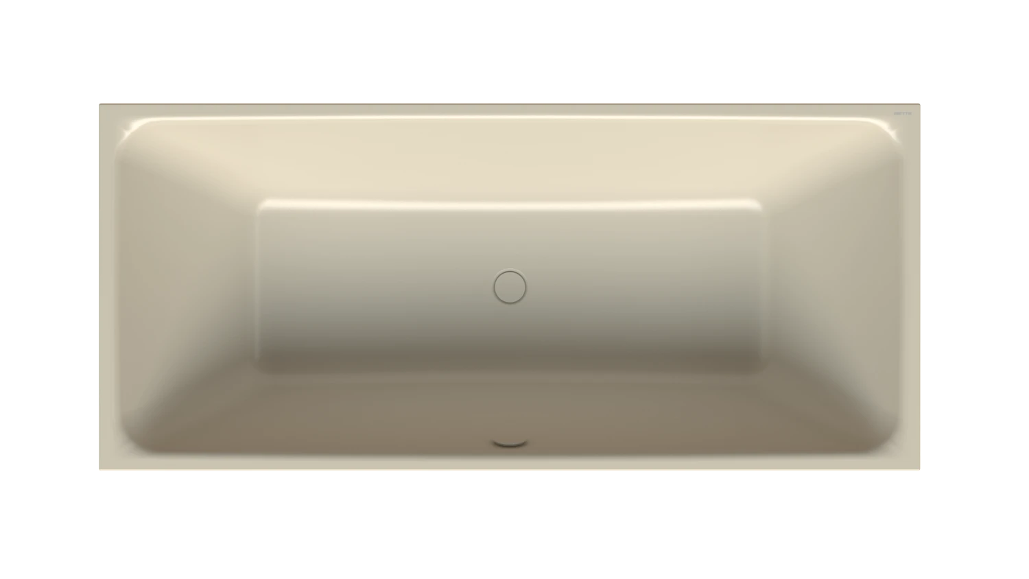 Bette Badewanne „BetteLoft Ornament“ freistehend rechteck 181 × 81 cm in Beige