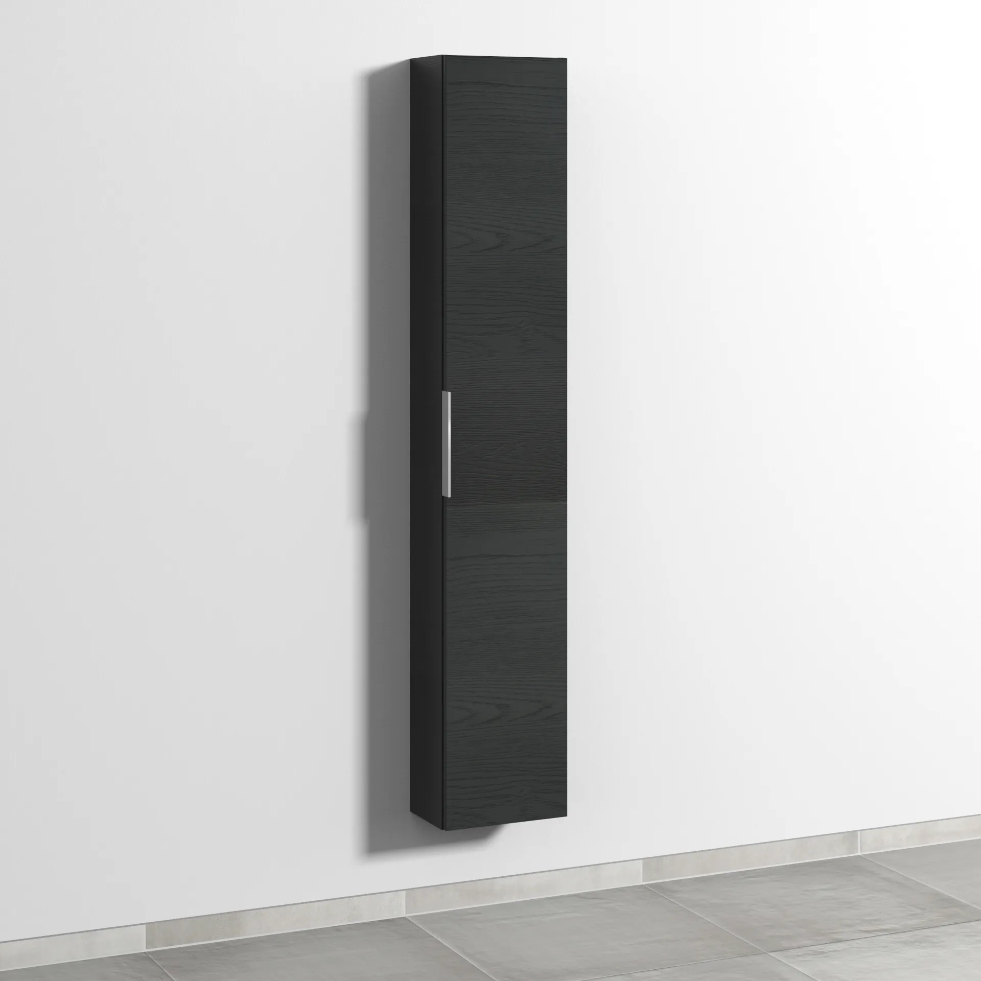 Sanipa Hochschrank „3way“ 300 × 1700 × 199 mm Anschlag rechts, in Black Oak, Anschlag rechts