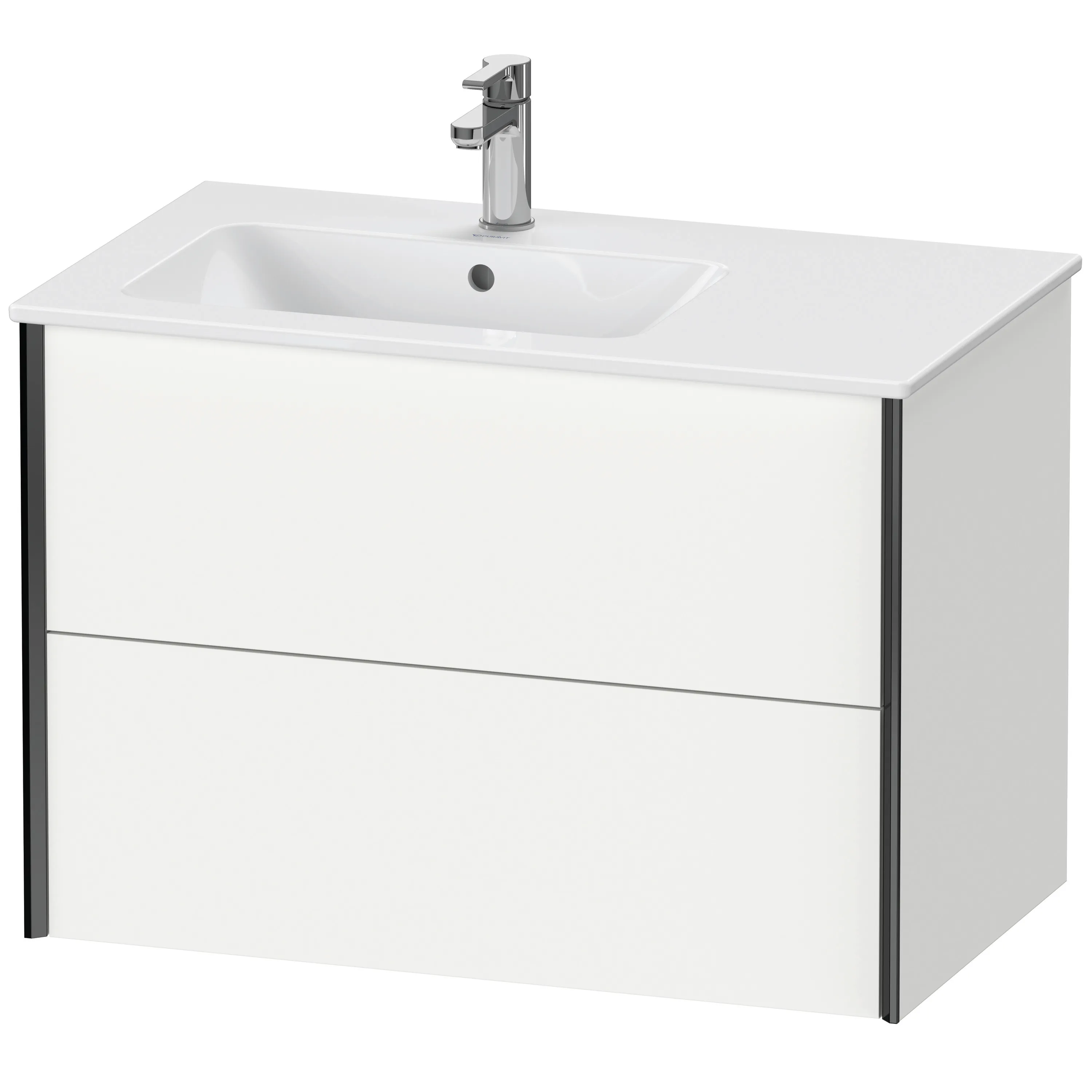 Duravit Waschtischunterschrank wandhängend „XViu“ 81 × 56 × 48 cm in Weiß Supermatt